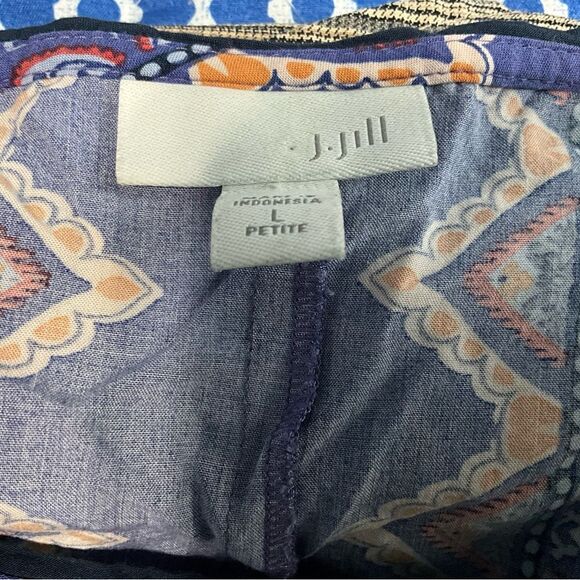 J. Jill Blue and Gold Sleeveless Sundress - Picture 2 of 7